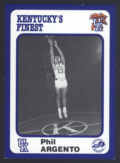 Kentucky's Finest #95: Phil Argento (1965-1969), front