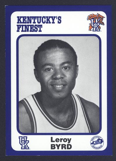 Kentucky's Finest #128: Leroy Byrd (1983-1986), front