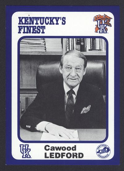 Kentucky's Finest #132: Cawood Ledford, front