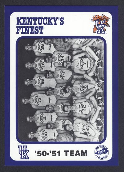 Kentucky's Finest #135: '50-'51 team, front