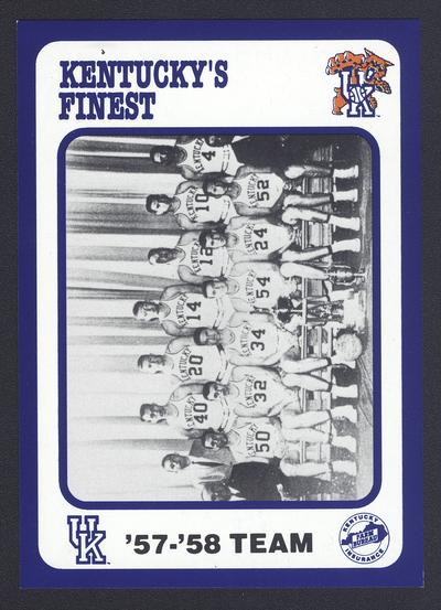 Kentucky's Finest #136: '57-'58 team, front