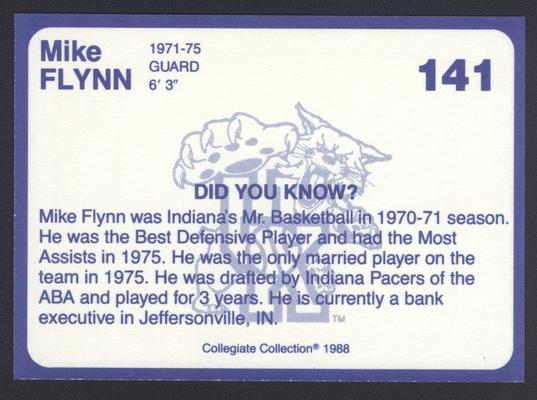 Kentucky's Finest #141: Mike Flynn (1972-1975), back