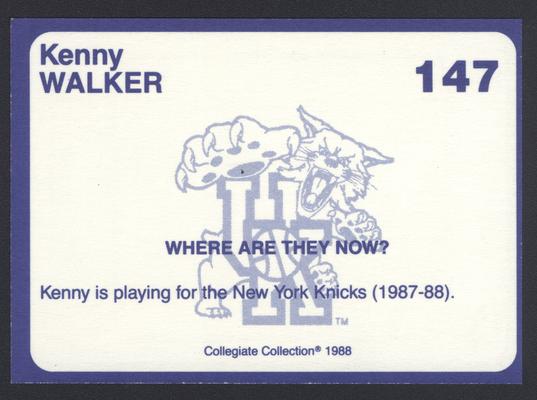 Kentucky's Finest #147: Kenny Walker (1982-1986), back