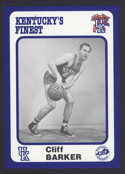 Kentucky's Finest #151: Cliff Barker (1946-1949), front