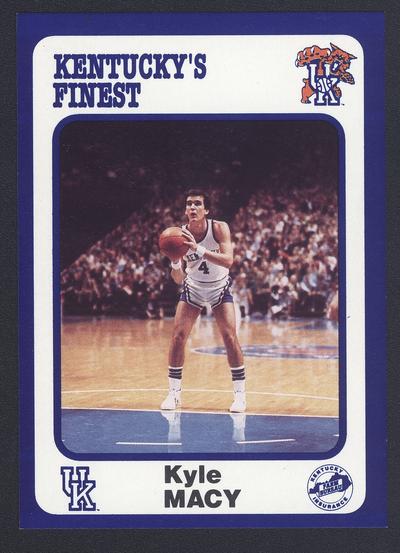 Kentucky's Finest #155: Kyle Macy (1978-1981), front