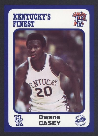Kentucky's Finest #201: Dwane Casey (1975-1979), front