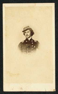 Colonel Ephraim Elmer Ellsworth, U.S.A.; Leader of New York's Fire Zouaves, assassinated at Alexandria. First well-known Civil War fatality.                              Killed at Alexandria noted on album page