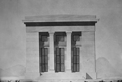 Bank of Louisville - Note on slide: Drawing James Dakin 1834. N.O. Public Library