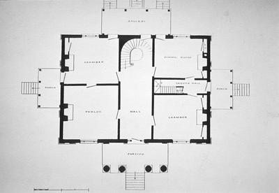 William G. Craig House - Note on slide: First floor plan