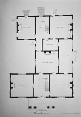 Hamilton Headley House - Note on slide: First floor plan