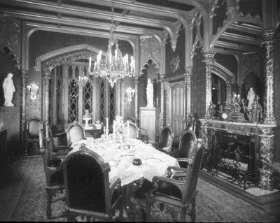 Lyndhurst - Note on slide: The dining room