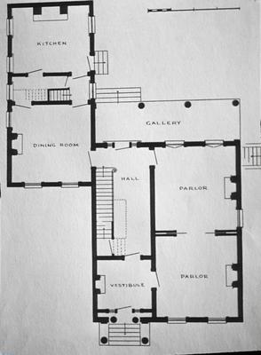 Jason C. Butler House - Note on slide: First floor plan