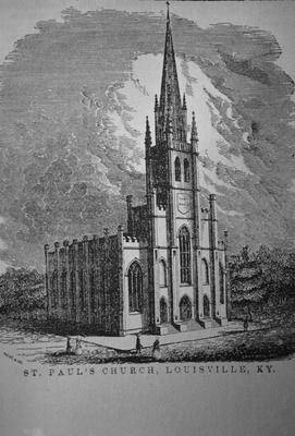 Saint Paul's Church - Note on slide: Collins / Historical Kentucky 1847