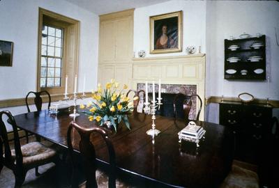 Hurricane Hall - Note on slide: Dining room. Southern Accents, Spring 1982