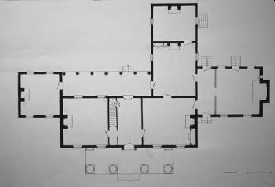 Clay Hill (Magoffin-Thompson House) - Note on slide: First floor plan