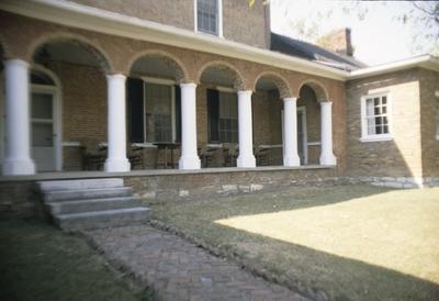 Clay Hill (Magoffin-Thompson House) - Note on slide: Rear arcade. Photo by Ann Coates