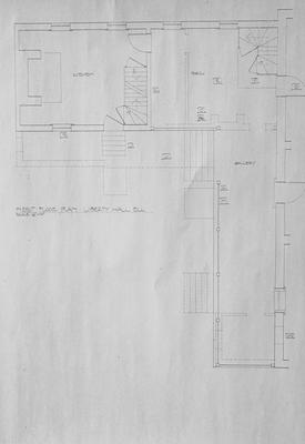 Liberty Hall - Note on slide: First floor plan. Rear ell