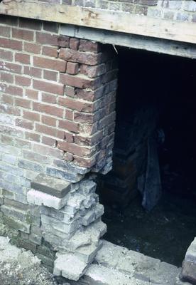 Liberty Hall - Note on slide: Excavation for cellar door under kitchen