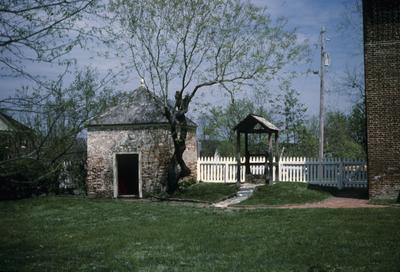 Liberty Hall - Note on slide: Smoke house and Pump