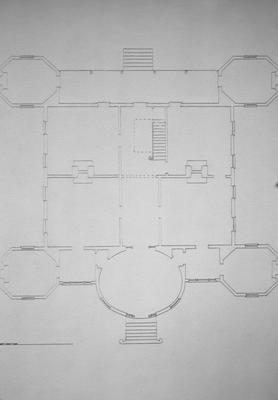 Woodlands - Note on slide: Reconstructed first floor plan by Clay Lancaster