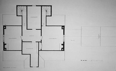 Mount Airy (A. Muldrow House) - Note on slide: Second floor plan restored by Clay Lancaster