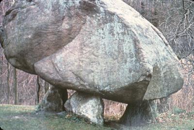 Dolmen at North Salem - Note on slide: B. Fell / Bronze Age America. Jacket cover