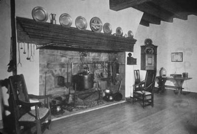 Jerg Muller House - Note on slide: Fireplace in Great Hall. Downs, J. / The House of the Milley