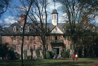 Wren Building at William and Mary University - Note on slide: Postcard