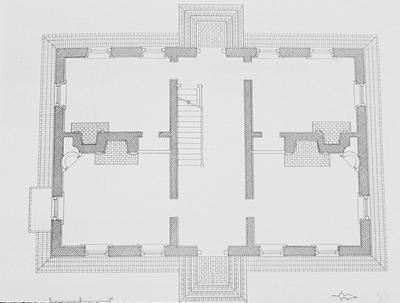 George Wythe House - Note on slide: First floor plan. Rear ell