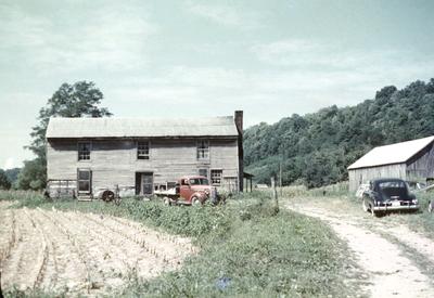 Two Story Dogtrot House - Note on slide: Jack's Creek Road near the Kentucky River