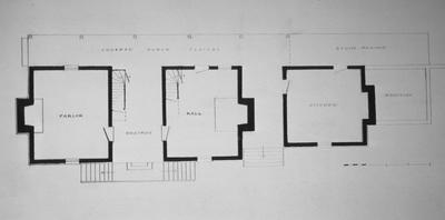 Joseph B. Carroll House - Note on slide: First floor plan