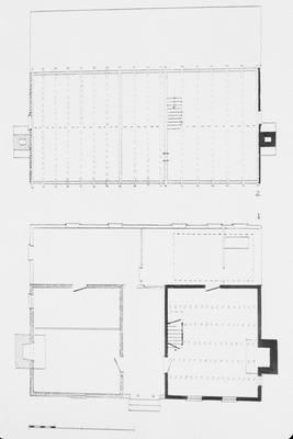 Log House on Vavars Dell Road - Note on slide: Joseph Martin Adams. Floor plans