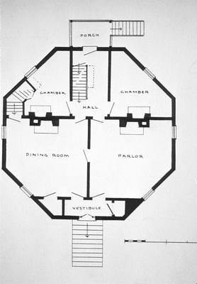 A.J. Caldwell House - Note on slide: First floor plan. Franklin - Bowling Green Pike