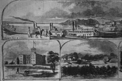 U.S. Marine Hospital - Note on slide: Lower left. Harper's Weekly October 26, 1861