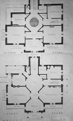 Plate XXXVI - Note on slide: S. Sloan / Model Architecture 1852. Plans