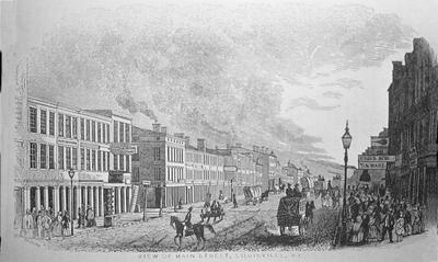 Main Street Louisville - Note on slide: Collins / Historical Kentucky 1847