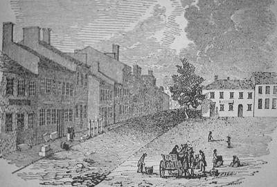 Main Street - Note on slide: Collins / Historical Kentucky 1847