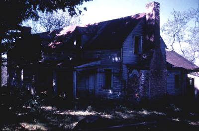 Log House Ruins - Note on slide: View of Chimney and back of house
