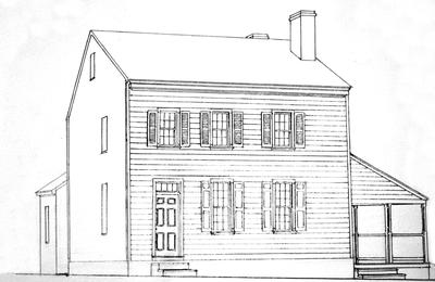 Dr. John Johnston House - Note on slide: Restored Sketch