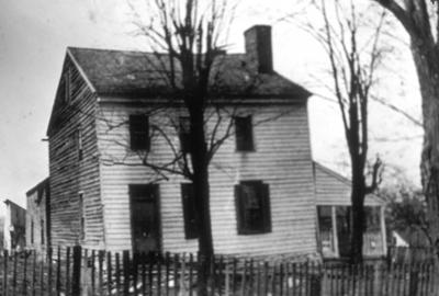 Albert Sidney Johnston Birthplace - Note on slide: Exterior view of house and fence