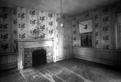 Peter Van der Veer House - Note on slide: Interior view of room in brick addition