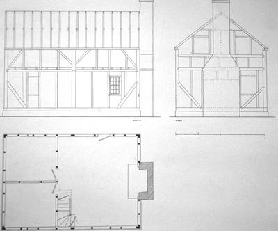 Peter Van der Veer House - Note on slide: Plan and drawings