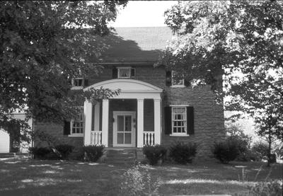 Stone House - Note on slide: Exterior view of front of house