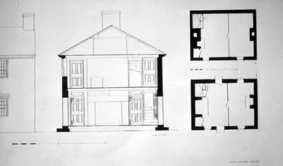John McGee House - Note on slide: Section and Floor plans
