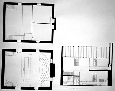 Mercer county courthouse - Note on slide: Floor plans and section drawing by Clay Lancaster. John Mosby