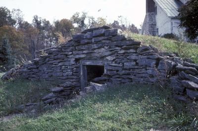 Cellar, Robert Sims farm - Note on slide: Exterior view of entrance