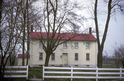 Shakertown Family weaving house. - Note on slide: Exterior view