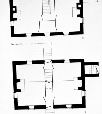 First stone house - Note on slide: Floor plans