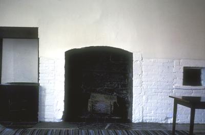 Shakertown east family house kitchen - Note on slide: Interior view of kitchen and fireplace