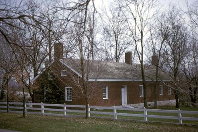 Shakertown Blacksmith and (workshop) - Note on slide: Exterior view